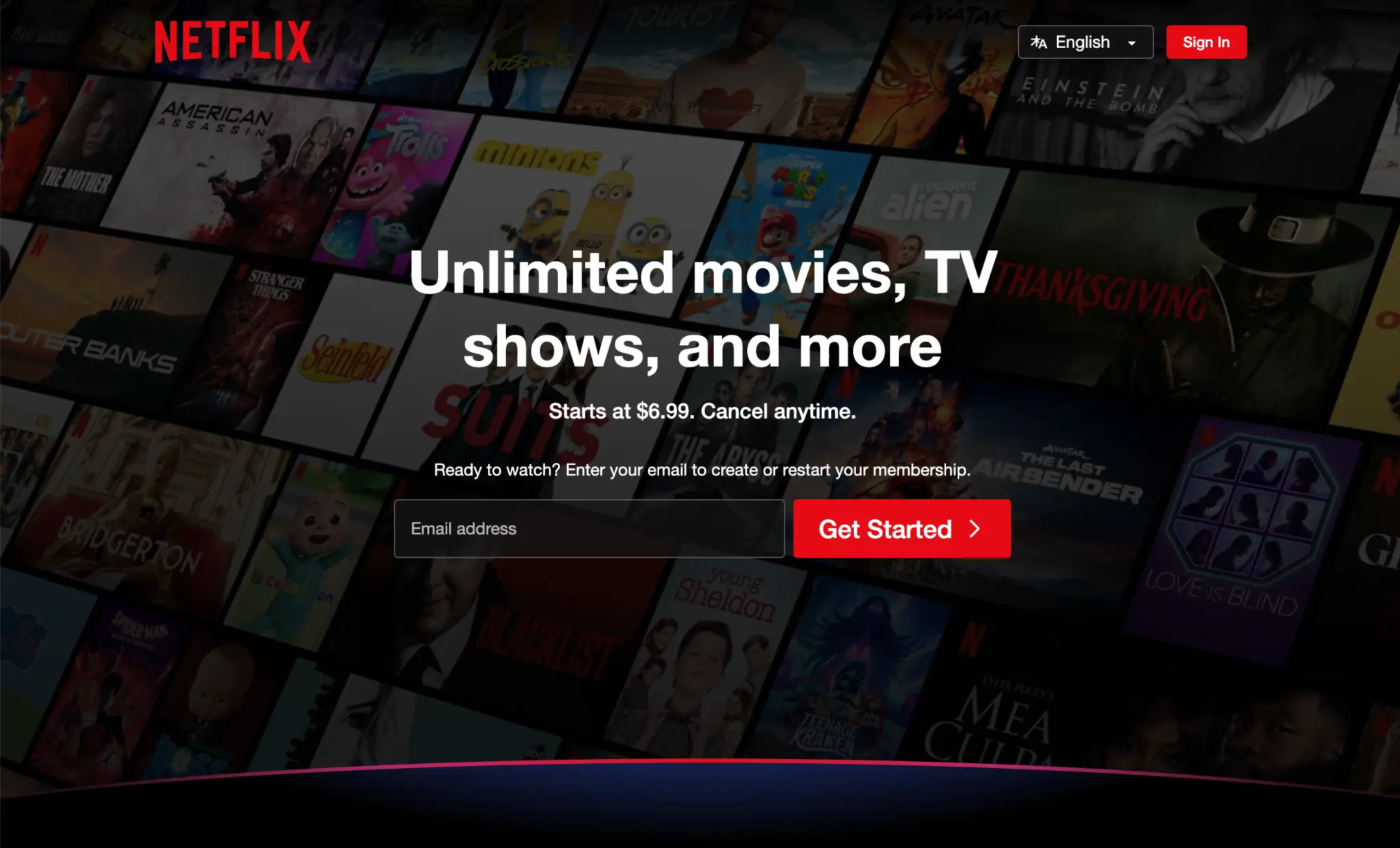 Netflix Home English