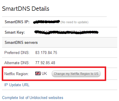 Smartdns Netflix Region Uk Change Region to Us