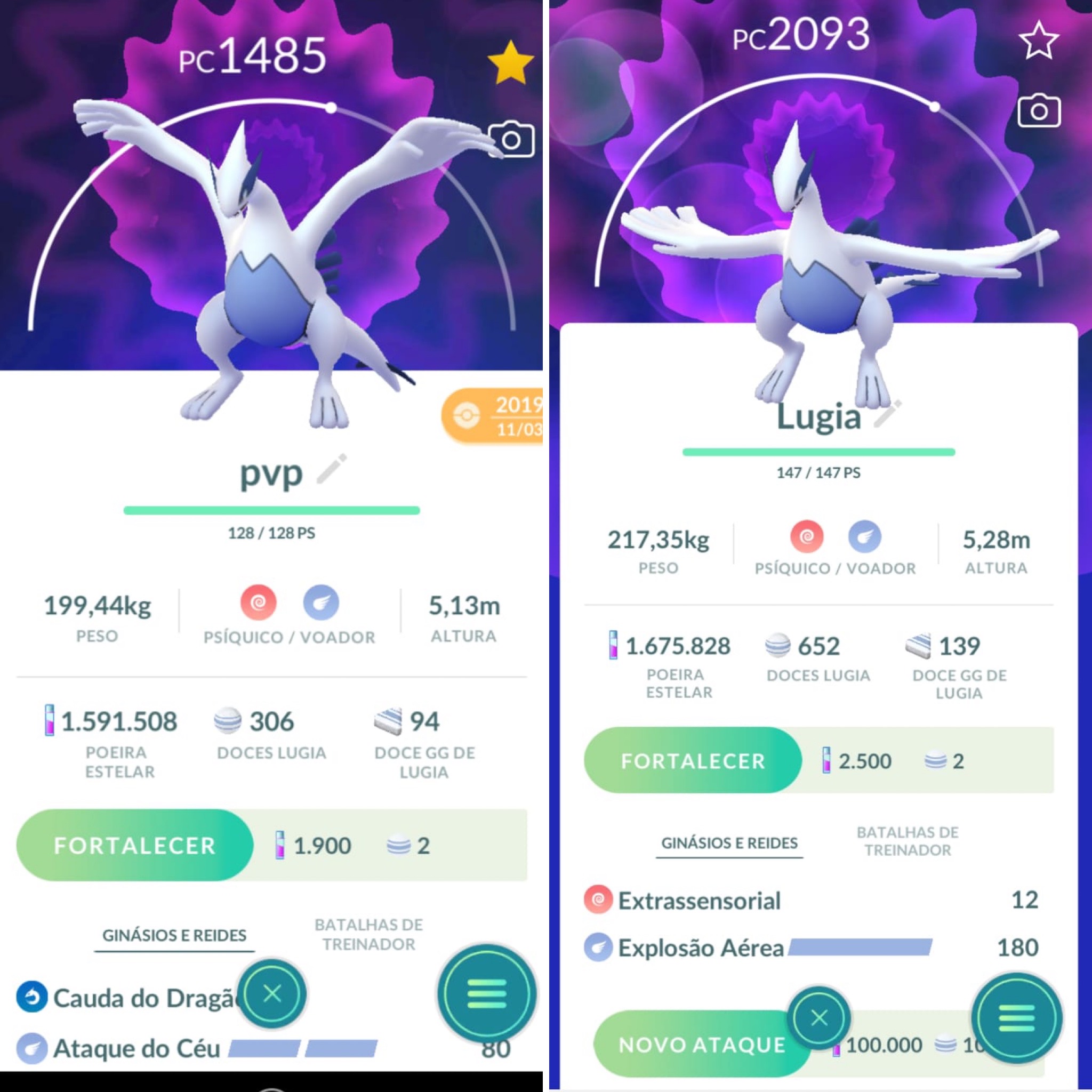 Ligar A Interface Lugia