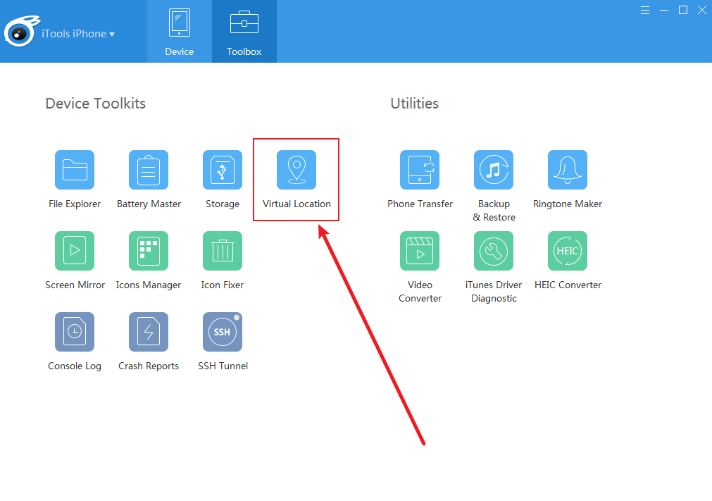 ThinkSky Program Virtual Location