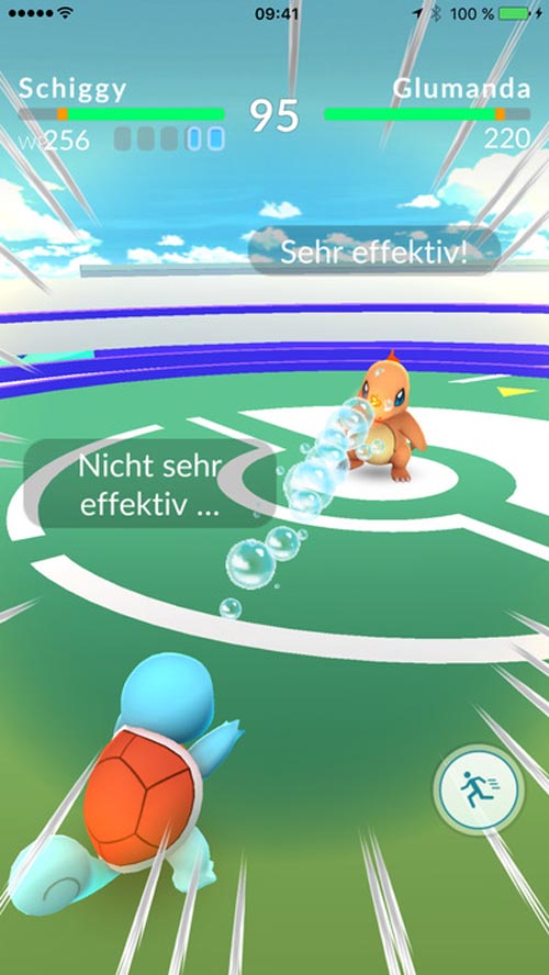 Pokémon Go Arena Kampf 