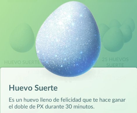 Pokemon Go Huevo Suerte