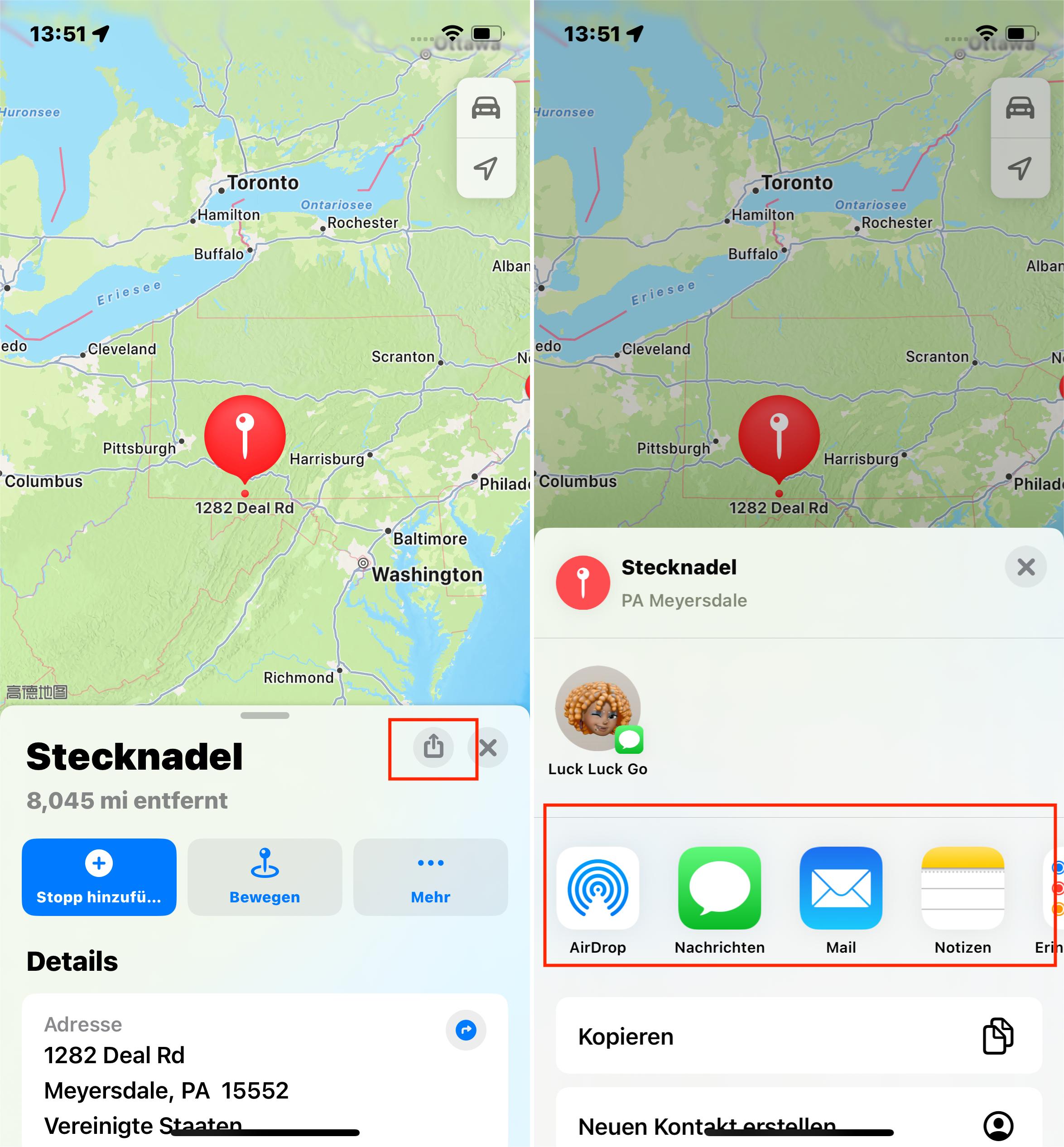 iOS 17 Hat Das Pin-Share-Symbol Gelöscht