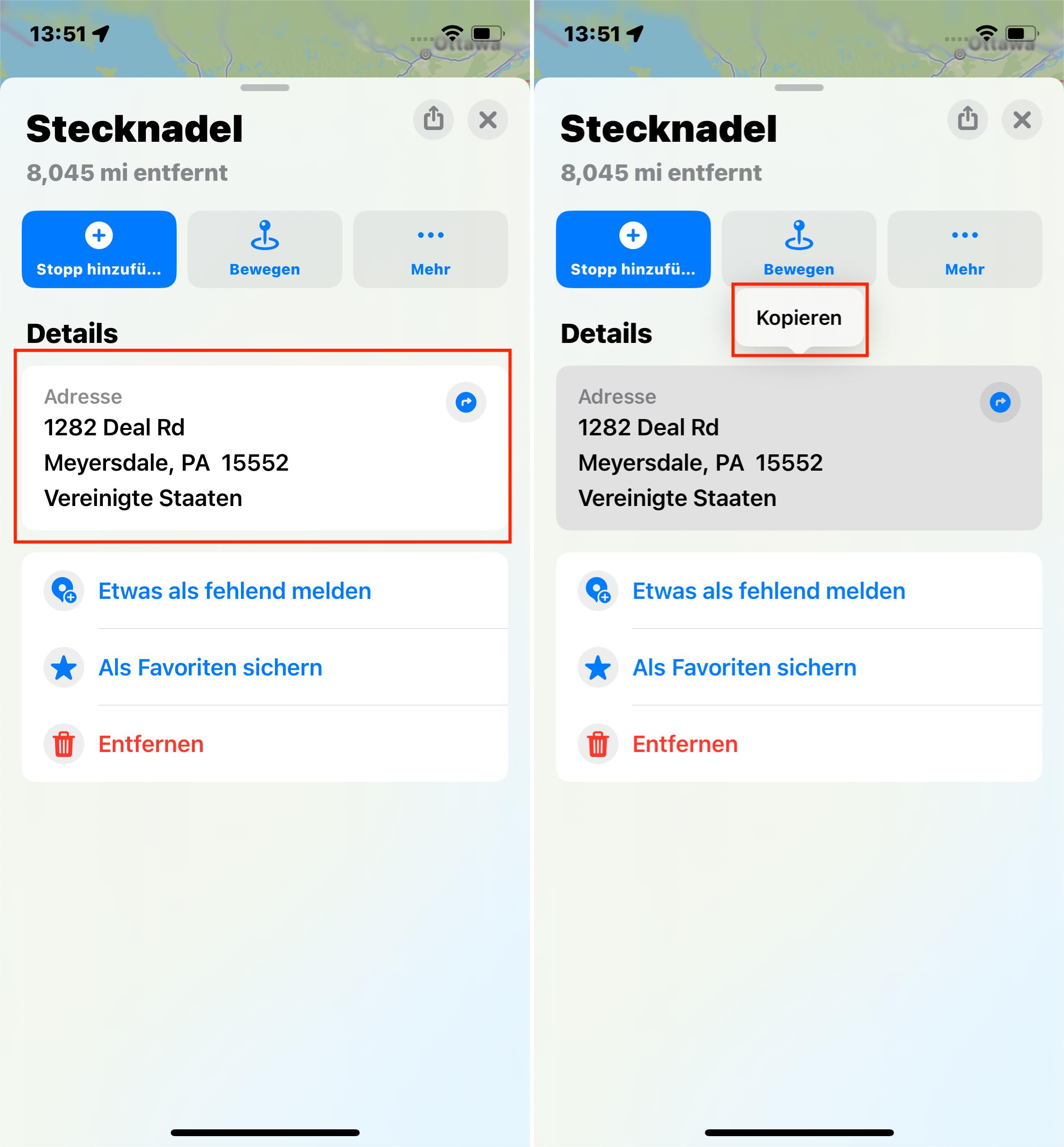 iOS 17 Hat Die Pin-Adresse Kopiert
