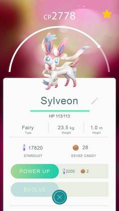 Como evoluir Eevee para Sylveon no Pokémon GO