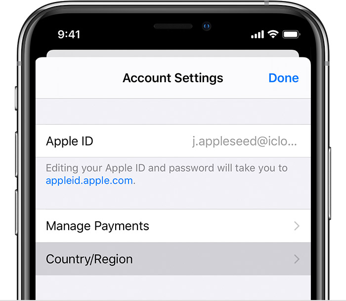 Switch location on your iPhone