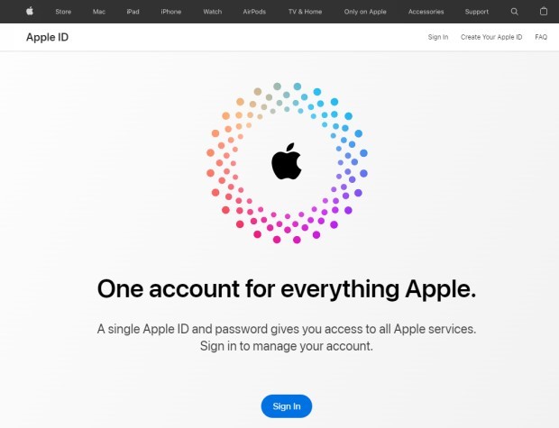 Sign In With Your Apple ID