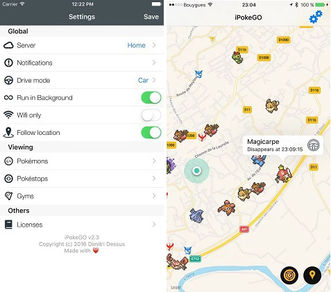 iPokeGo voor Pokemon Go