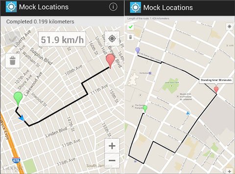 Android Mock Locatie App