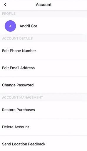 Turn off location sharing on Life360 app by deleting account
