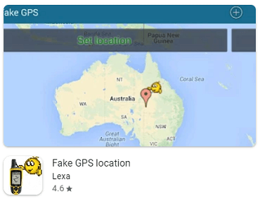 Fake GPS -locatie -app (lexa)