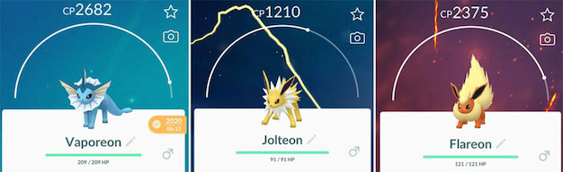 Pokémon Go evolution: How to evolve Eevee into a Vaporeon, Jolteon
