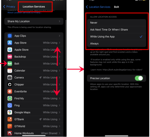 Choose The App and The Access That You Want