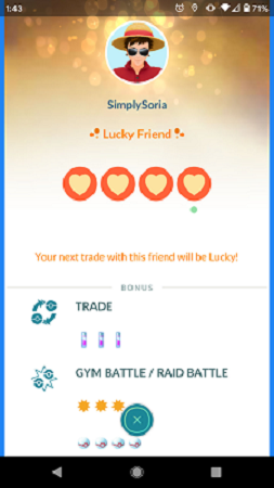 Lucky Friends Pokemon Go.