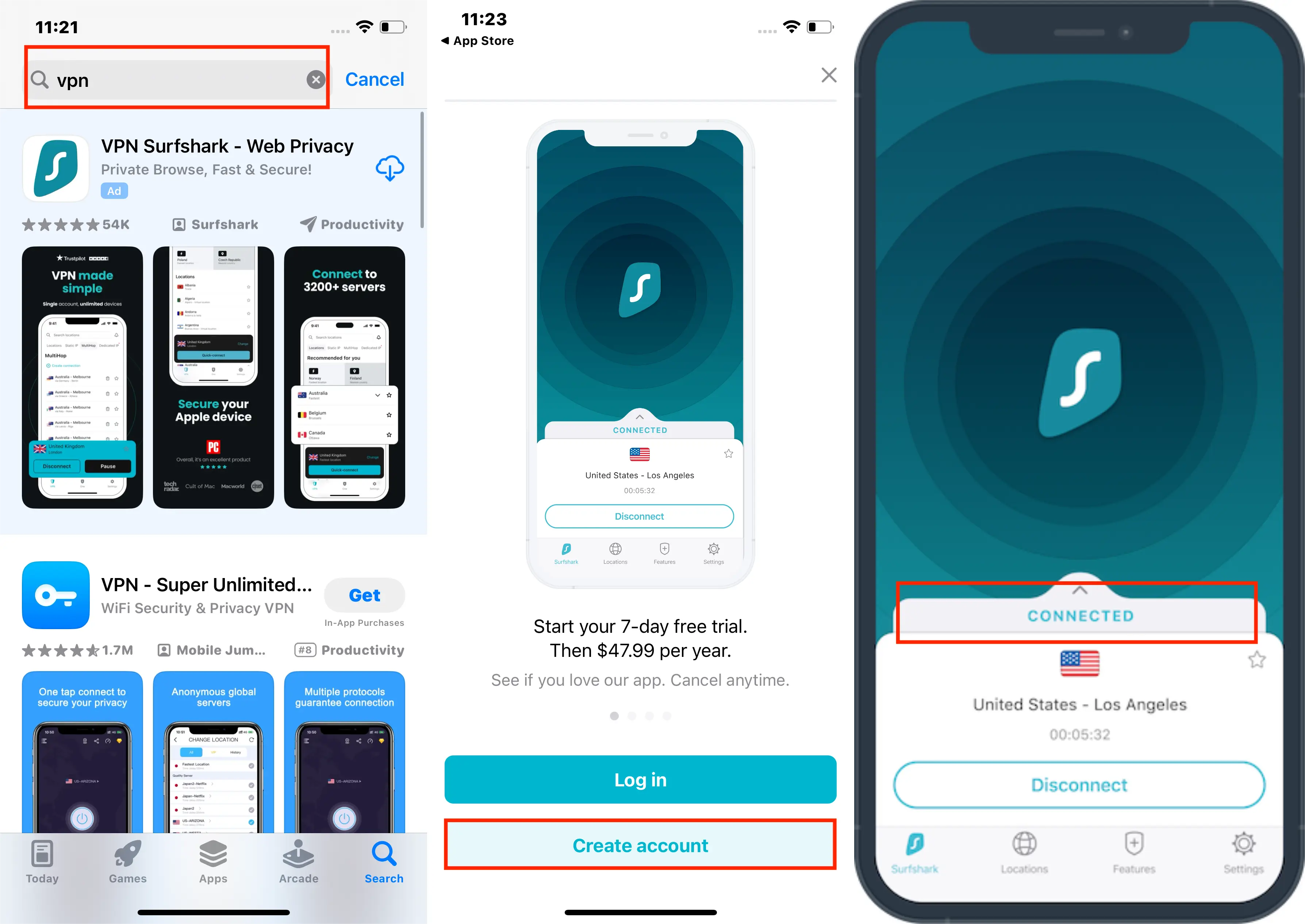 Steps to Download VPN from App Store Surfshark