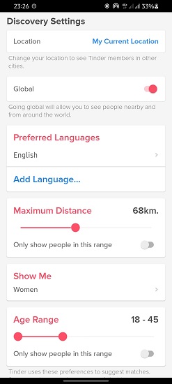 Click on Discovery Settings
