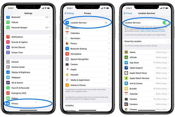 How to turn off location services on iPhone