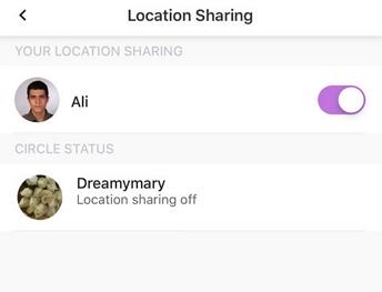 Turn off Share My Location on iPhone via settings