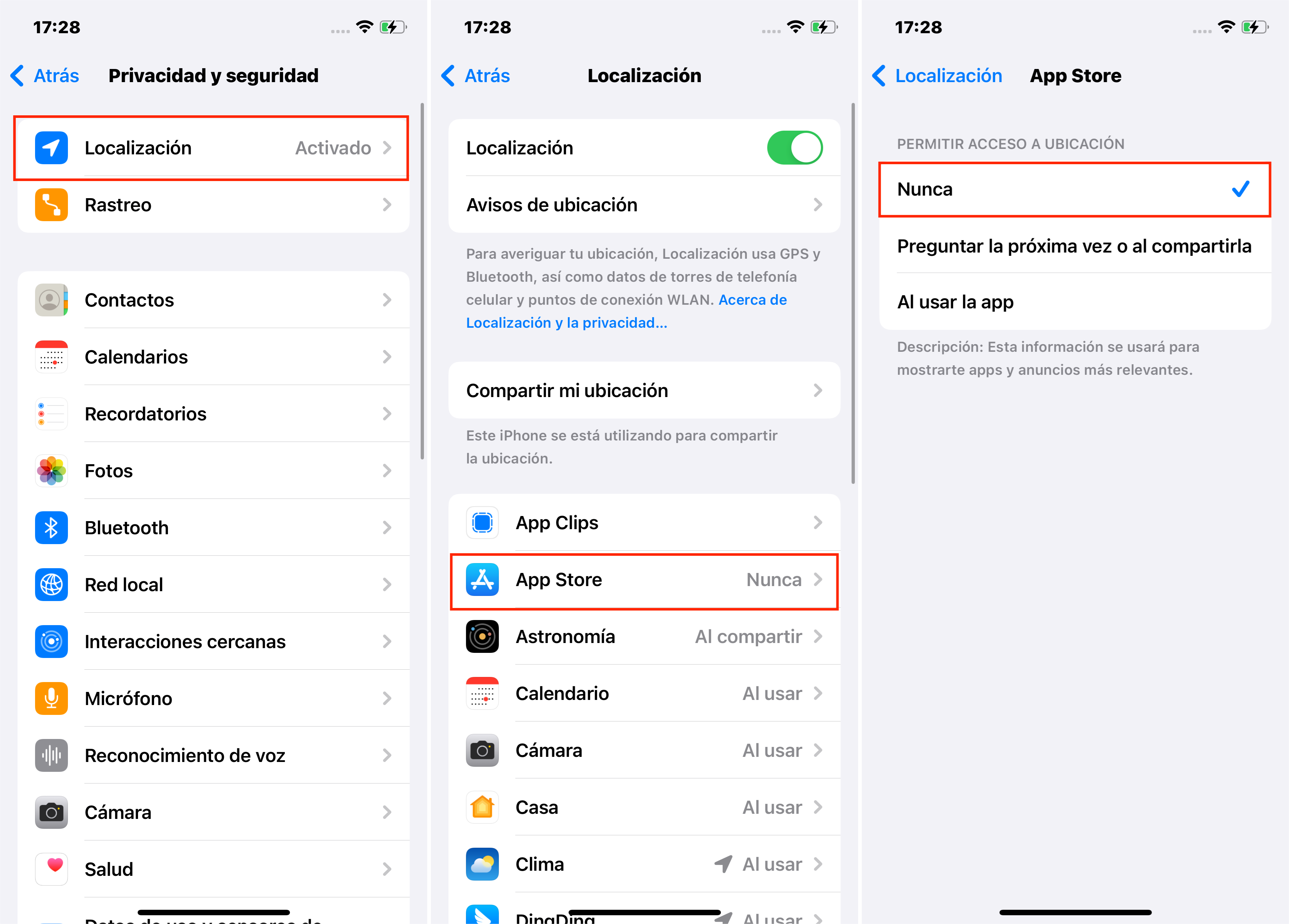 Pasos Para Desactivar Los Servicios De Ubicación Para Una Aplicación Específica En iPhone