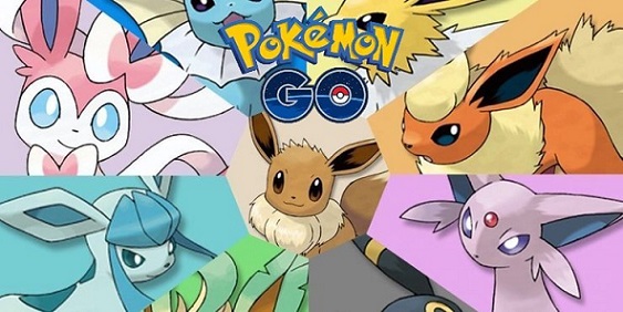 All Eevee evolutions in Pokémon Go