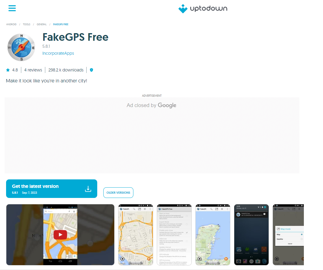 FakeGPS Free App