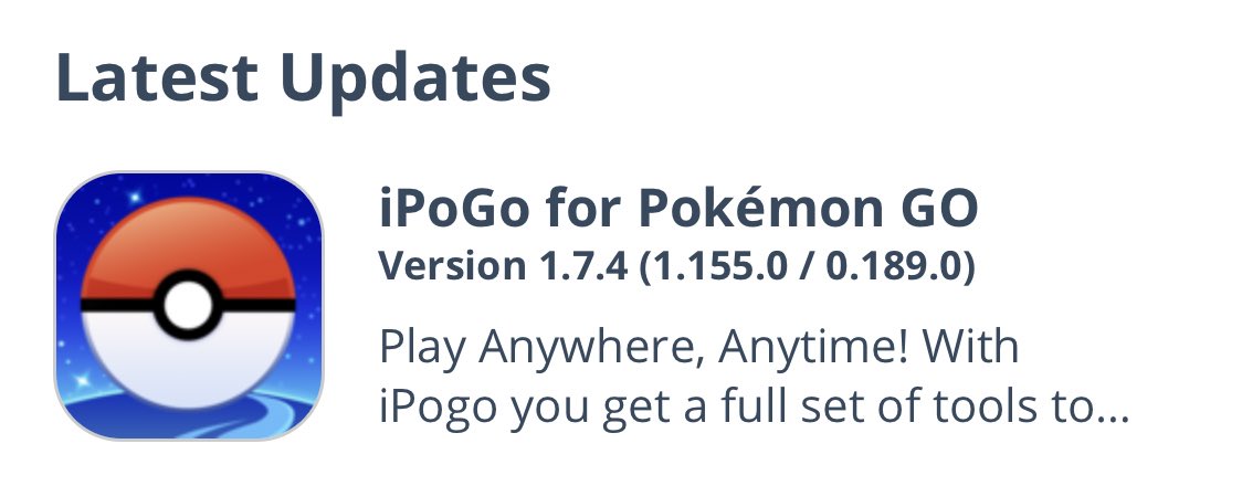 iPogo voor Pokemon Go