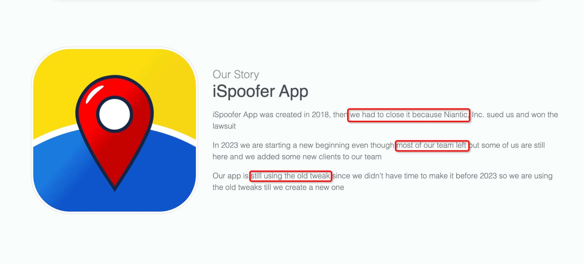 iSpoofer App Website Our Story