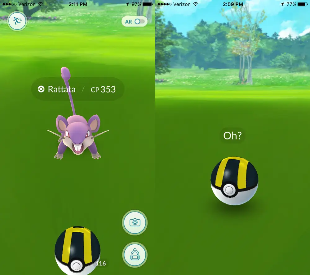 Pokemon Rattata „Oh“ Erscheint